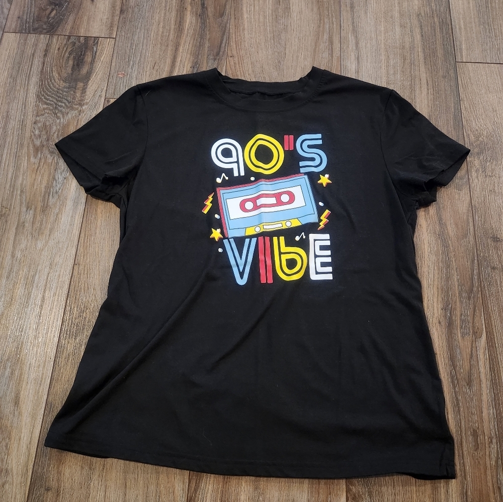 90s Vibes with Cassette Shirt - Womens size large